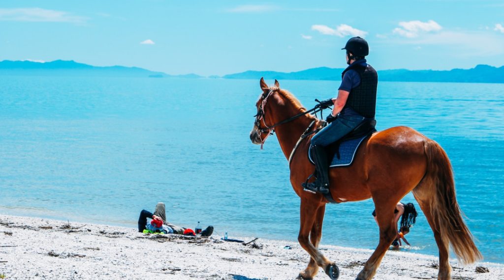 Solo ride on the beach