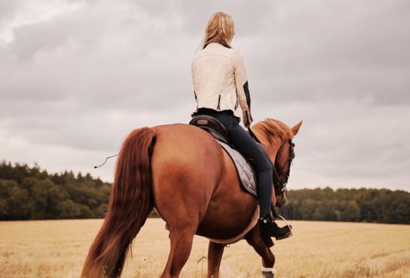 Girl solo ride