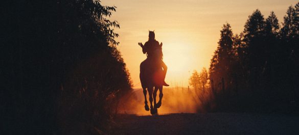 sunset-riding