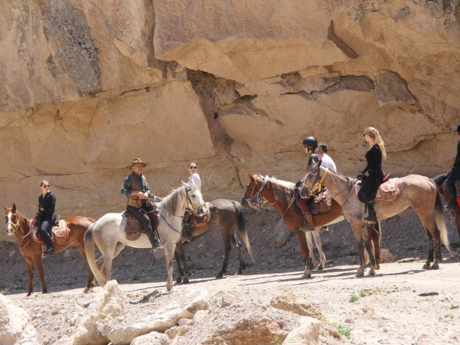 Horse riders group in cappadocia