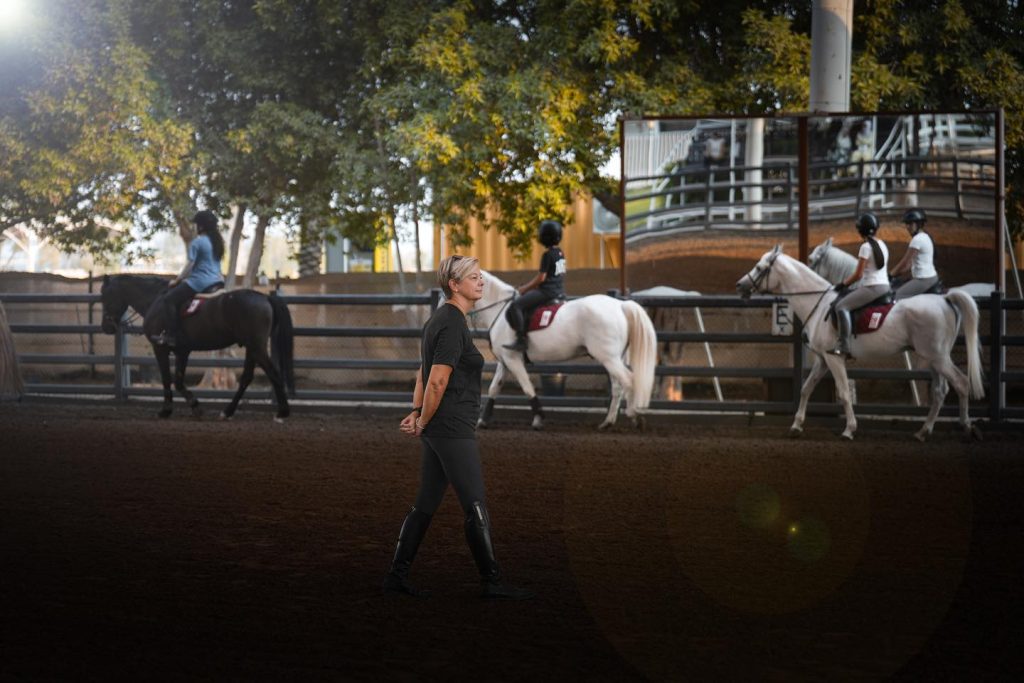 Emirates equestrian Center Horse riding lesson